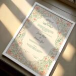 Nikkah Gifts Custom Wedding Certificate with Frame
