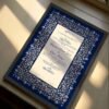 Personalized Nikkah Frame with 4k Print - black