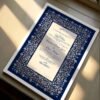Personalized Nikkah Frame with 4k Print - white