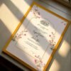 Wedding Gift Ideas for Nikkah Day Certificate Frame - wedding shading