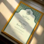 Lincoln Green Personalised Nikah Nama Frame - wedding shading