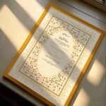 Custom Nikah Certificate Frame Medieval Design - wedding shading