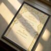 Elegant Nikah Frame Design Certificate - black