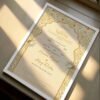 Elegant Nikah Frame Design Certificate - white