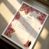 Luxurious Wedding Gift Nikkah Certificate Frame - white