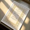 Modest Nikkah Certificate Design with Imported Frame - wedding shading