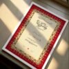 Nikkah Certificate Gifts for Wedding - white