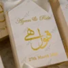 High-end magnetic flap bid boxes for VIP wedding guests