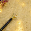 Intensely sleek and brilliantly polished solid jet black pen body