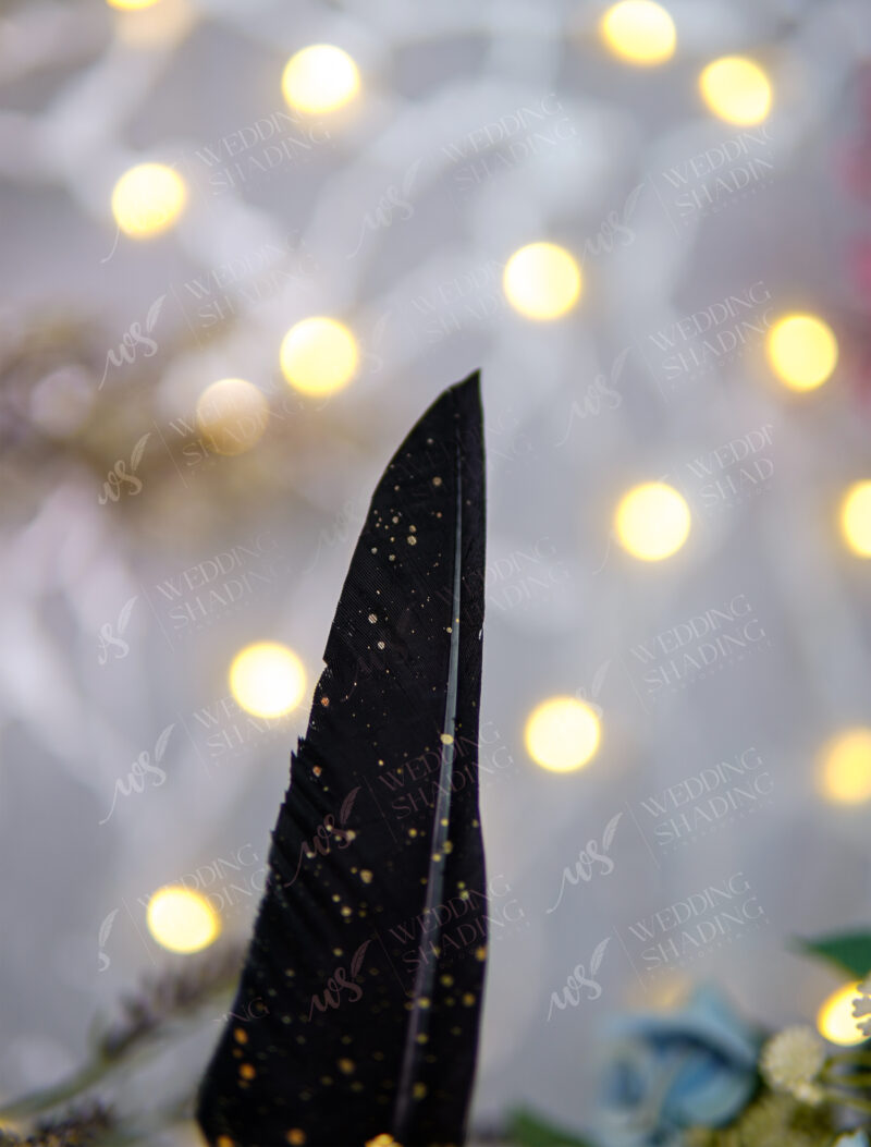 Black Gold Specks Vintage Nikkah Pen