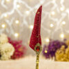 Burgundy Royal Gem Feather Nikkah Pen by Wedding Shading