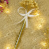 Elegant Gold Metallic Nikkah Pen with Ribbon by Wedding Shading