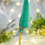 Emerald Green Gold Specks Vintage Nikkah Pen by Wedding Shading