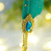 Emerald Green Gold Specks Vintage Nikkah Pen