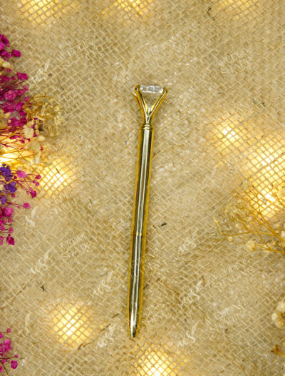 Brilliant and incredibly smooth luxury gold metallic pen handle