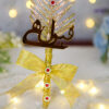 Luxurious golden ribbon bow on the glitter Nikkah pen handle
