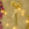 Golden Pen with Dried Floral Bouquet by Wedding Shading