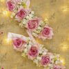 Handcrafted Dusty Pink Rose Floral Gajray