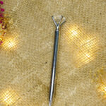 Minimalist Silver Metallic Nikkah Pen by Wedding Shading