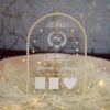 Close-up showing the pearl detailing and custom white text on acrylic thumb plate
