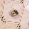 Close-up of glamorous digital tally counter ring for Nikkah guests