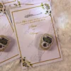 Customized wedding favour display with rhinestone counter