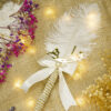 Pearl and Rhinestone White Feather Nikkah Pen by Wedding Shading