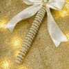 Dazzling pen handle fully wrapped in elegant pearls and rhinestones
