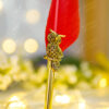 Highly detailed and charming golden owl piece with red crystal eyes