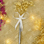 Silver Pen with Dried Floral Bouquet by Wedding Shading