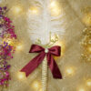 White Feather Nikkah Pen with Burgundy Bow by Wedding Shading