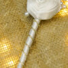 White Ribbon Rose Nikkah Pen with Rhinestones by Wedding Shading