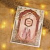 RSVP and family contact panel on Mughal themed invitation