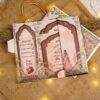 Full open view showing all panels with Barat and Walima details